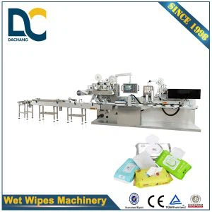 KGT-340B Llawn Awtomatig 30-120pcs Gwlyb Wipes Pacio Machine Price